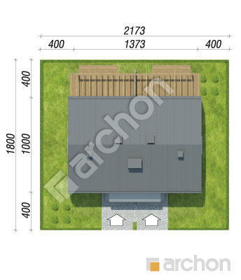 Проект дома ARCHON+ Дом в тунбергиях 2 (Р2А) Ситуація