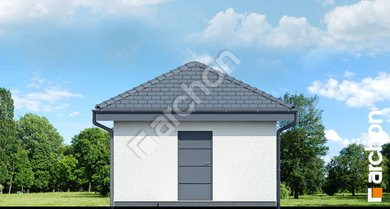 Дворовой фасад Г34 - Одноместный гараж