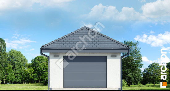 Передній фасад Г34 - Одномісний гараж