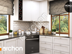 Проект будинку ARCHON+ Будинок в рододендронах 6 (П) вер.2 візуалізація кухні 1 від 2