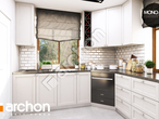 Проект дома ARCHON+ Дом в рододендронах 6 (П) вер.2 визуализация кухни 1 вид 1