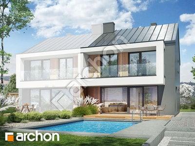 Проект дома ARCHON+ Дом под милином (Б) 