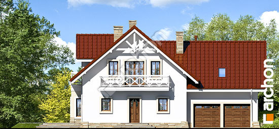 Передний фасад Дом в орегано вер.2