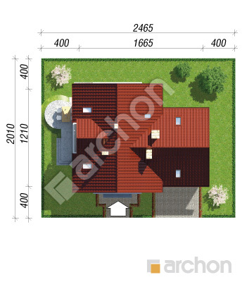 Проект дома ARCHON+ Дом в орегано вер.2 Ситуація
