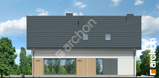 Боковой фасад Дом в аурорах 19 (Г2)