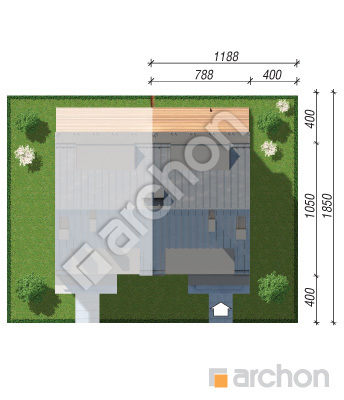 Проєкт будинку ARCHON+ Будинок в клематисах 31 (Б) Ситуація