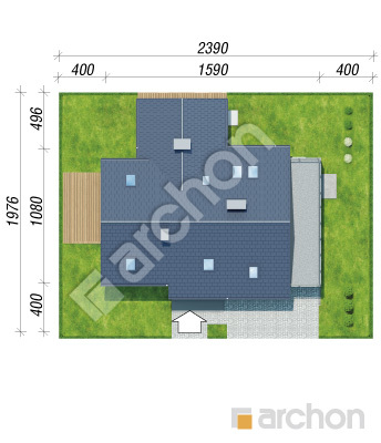 Проєкт будинку ARCHON+ Будинок в брунерах (Г2) Ситуація