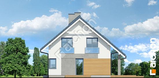 Боковой фасад Дом в малиновках (П)