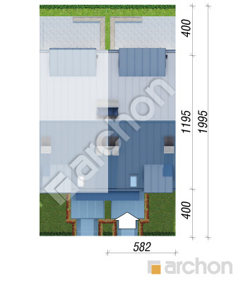 Проєкт будинку ARCHON+ Будинок під гінко 9 (СН) Ситуація