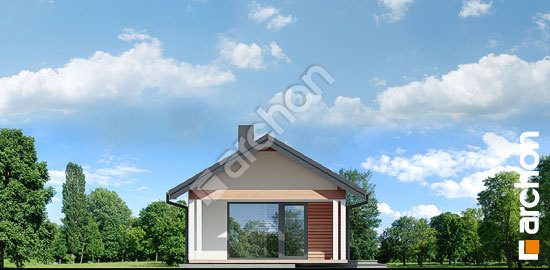 Боковой фасад Летний домик над озером