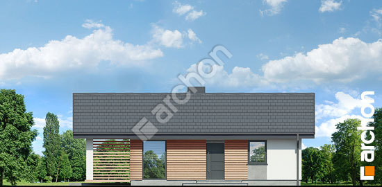 Передній фасад Літній будиночок над озером