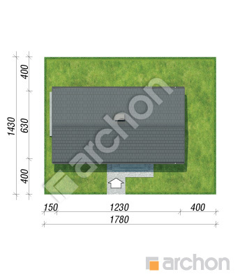 Проект дома ARCHON+ Летний домик над озером Ситуація