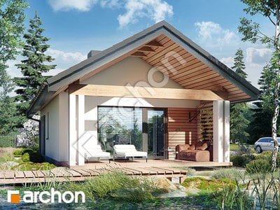 Проект дома ARCHON+ Летний домик над озером Вид 2