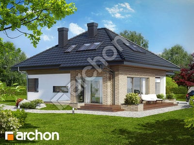 Проєкт будинку ARCHON+ Будинок в бузку (ГПД) вер.2 