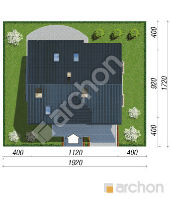 Проект дома ARCHON+ Дом в люцерне (П) вер.2 Ситуація