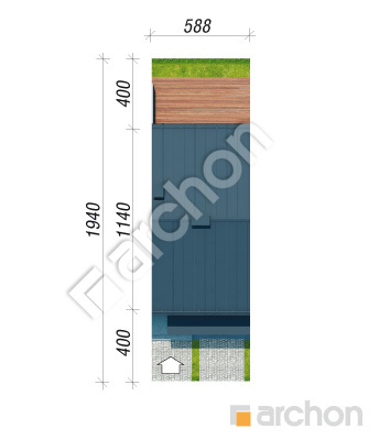 Проєкт будинку ARCHON+ Будинок в рівіях (ГСА) Ситуація