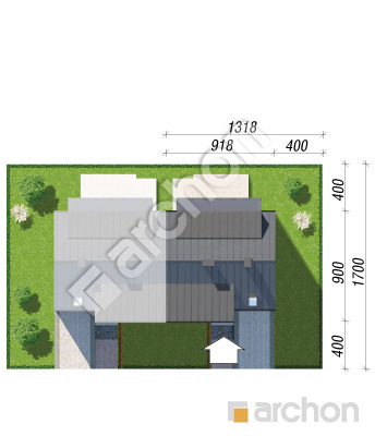 Проєкт будинку ARCHON+ Будинок в полині (Б) Ситуація