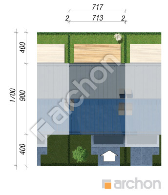 Проєкт будинку ARCHON+ Будинок в аркадіях 4 (С) Ситуація
