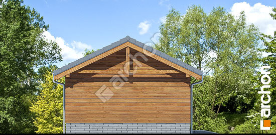 Бочний фасад Гаражний навіс В6