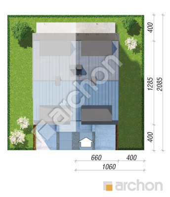 Проект дома ARCHON+ Дом под гинко 17 (ГБ) Ситуація