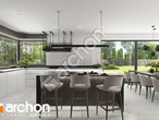 Проект будинку ARCHON+ Будинок в підсніжниках 19 (Г2Е) візуалізація кухні 1 від 2