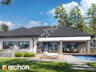 Проект дома ARCHON+ Дом в подснежниках 19 (Г2Е) 