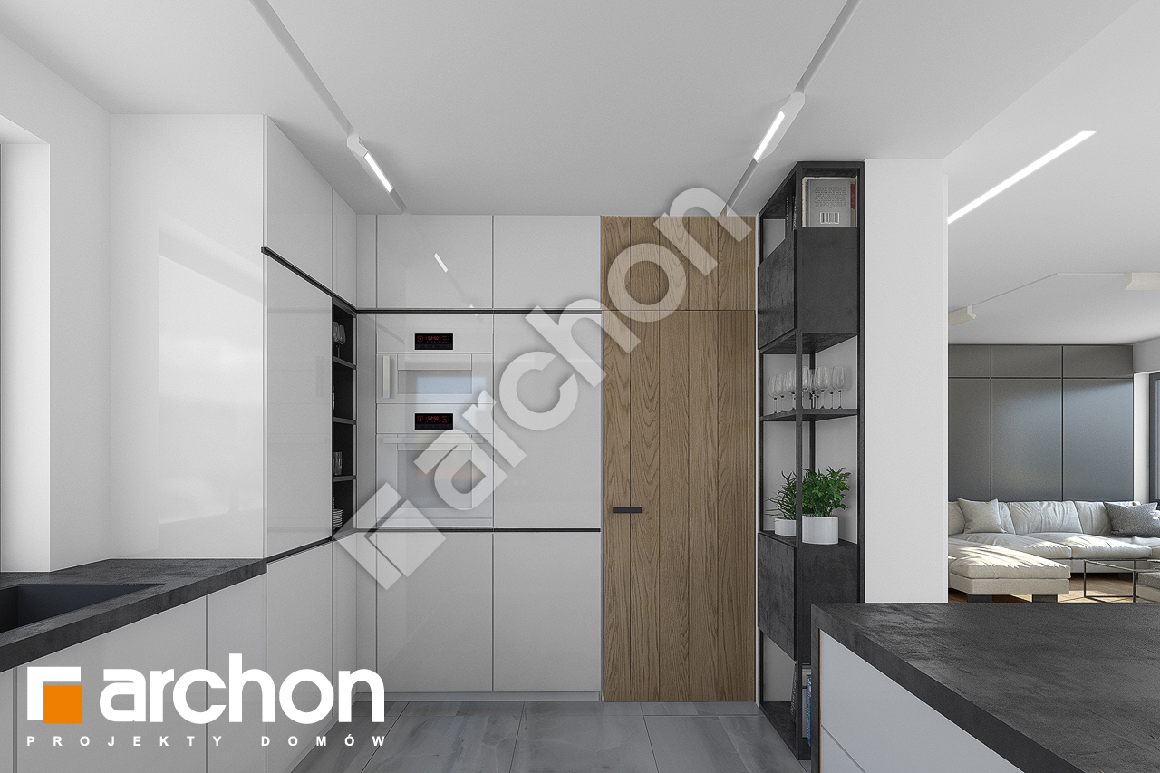 Проект дома ARCHON+ Дом в малиновках 7 визуализация кухни 1 вид 3