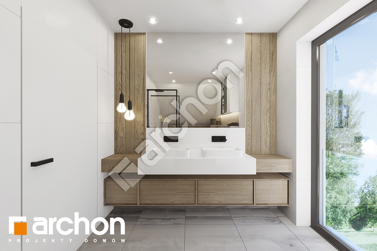 Проект дома ARCHON+ Дом в малиновках 7 визуализация ванной (визуализация 3 вид 1)