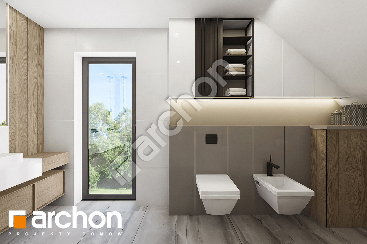 Проект дома ARCHON+ Дом в малиновках 7 визуализация ванной (визуализация 3 вид 2)