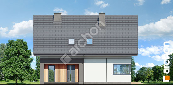 Передний фасад Дом в малиновках 7