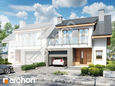 Проєкт будинку ARCHON+ Будинок в клематисах 23 (Б) 