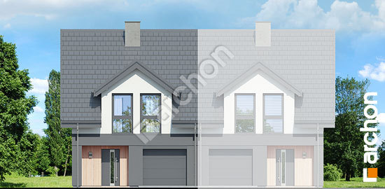 Передний фасад Дом под гинко 22 (ГБ)