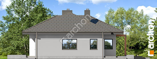 Боковой фасад Дом под цицербитой 2