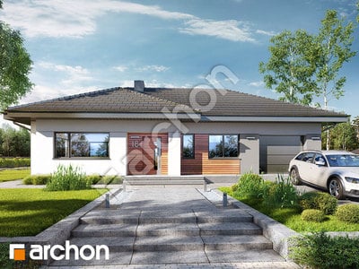 Проект дома ARCHON+ Дом под цицербитой 2 