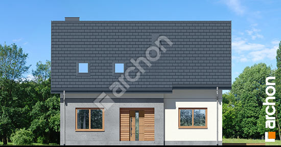 Передній фасад Будинок в яблонках 20