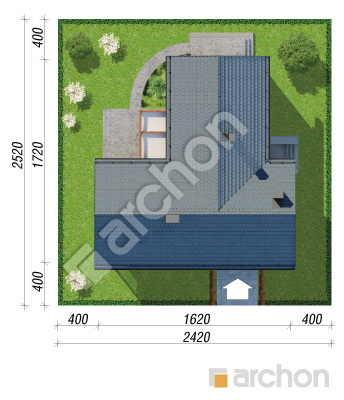 Проект дома ARCHON+ Дом в галах 4 Ситуація