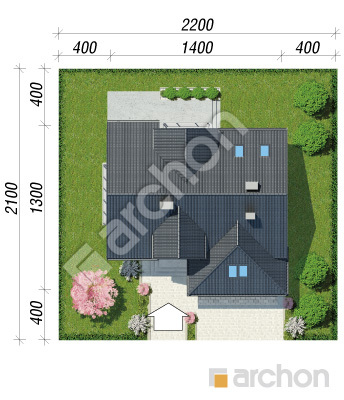 Проєкт будинку ARCHON+ Будинок в кортланді (Г2) Ситуація