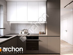 Проект дома ARCHON+ Вилла Гая визуализация кухни 1 вид 1