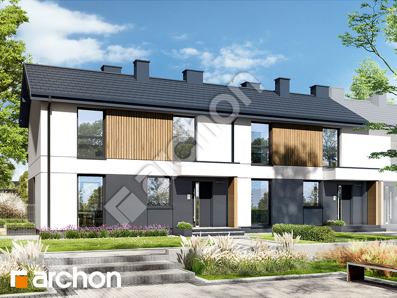 Проект дома ARCHON+ Дом в эверниях 4 (Р2БА)  вер.2 Вид 1