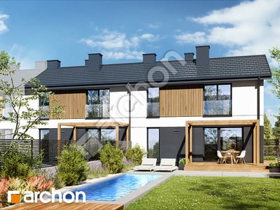 Проект дома ARCHON+ Дом в эверниях 4 (Р2БА)  вер.2 Вид 2