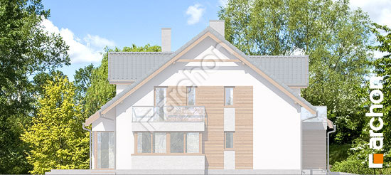 Боковой фасад Дом в клематисах 15 (Б) вер. 2