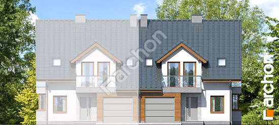 Передній фасад Будинок в клематисах 15 (Б) вер. 2