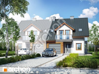 Проєкт будинку ARCHON+ Будинок в клематисах 15 (Б) вер. 2 