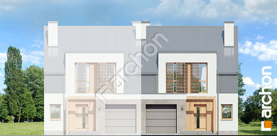 Передній фасад Будинок в клематисах 20 (БН) вер. 2