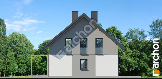 Бочний фасад Будинок в яблонках 23