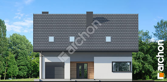 Передний фасад Дом в яблонках 23