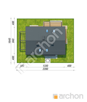 Проєкт будинку ARCHON+ Будинок в ареках Ситуація