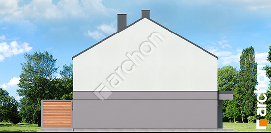 Бочний фасад Будинок в рівіях (ГБА)