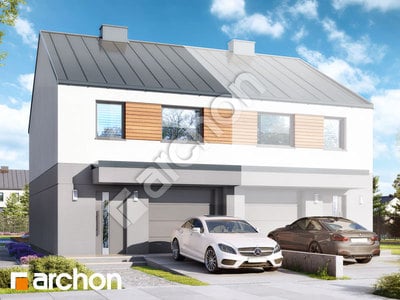 Проект дома ARCHON+ Дом в ривиях (ГБА) 