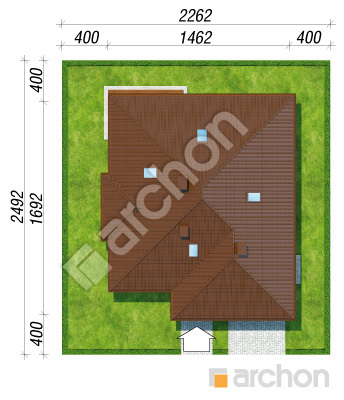 Проект дома ARCHON+ Дом в джонагольдах 2 Ситуація